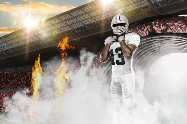 Football Player with a White uniform — Stock Photo, Image