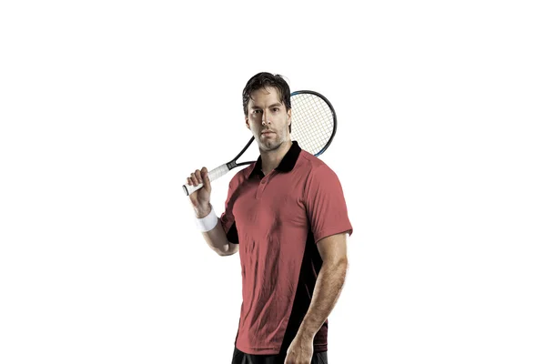 Tennis player with a pink shirt. — Stock Photo, Image