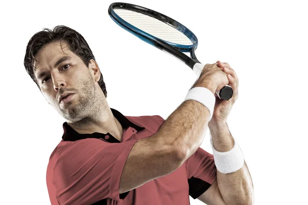 Tennis player with a pink shirt. — Stock Photo, Image