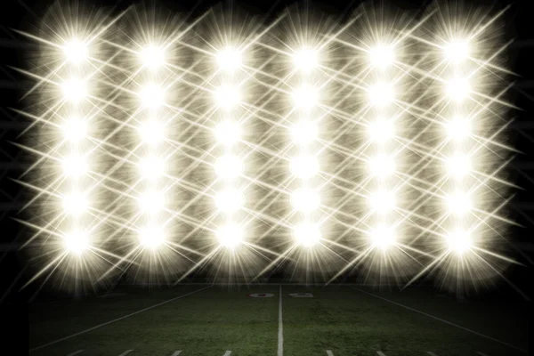 Luces en un estadio de fútbol . —  Fotos de Stock