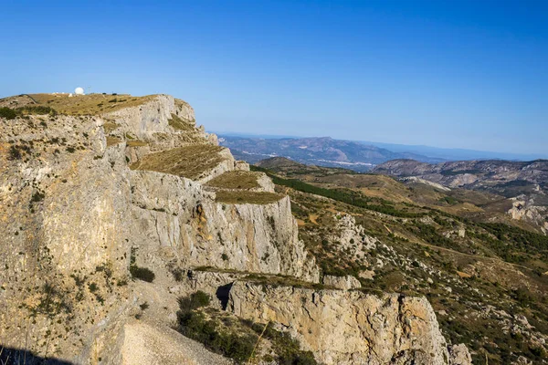 Veduta Delle Voragini Partagat Nella Montagna Aitana Confrides Alicante Spagna — Foto Stock