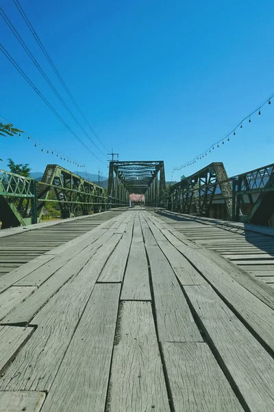 Világháborús Emlékmű Tha Pai Memorial Bridge Pai Mae Hong Son — Stock Fotó