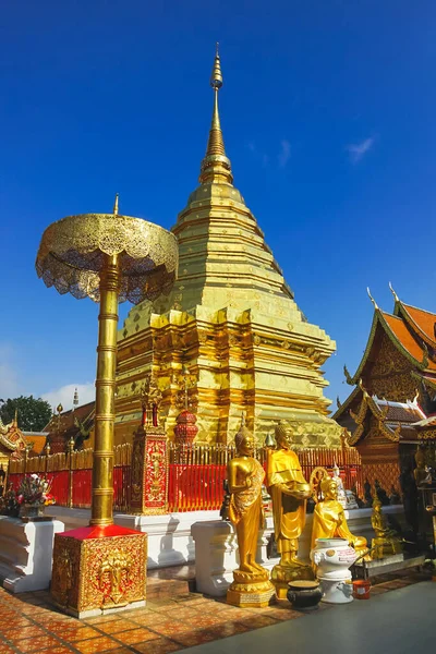 Mundialmente Famosa Pagoda Phra Doi Suthep Provincia Chiang Mai Tailandia — Foto de Stock