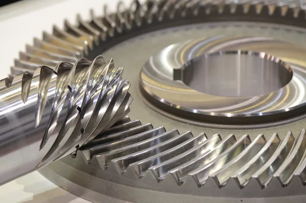 Spiral Bevel Gear Shaft — Stock Photo, Image