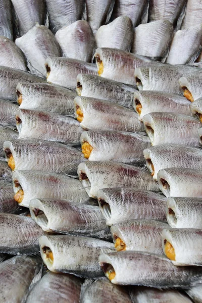 Thai Dried Salted Fish - Snakeskin gourami Fish — Stock Photo, Image