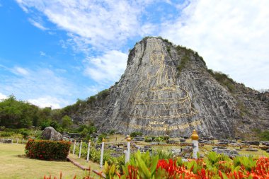 Oyma Buda Dağı'nda Khao Chee Chan, Chonburi, Tayland, Thailand