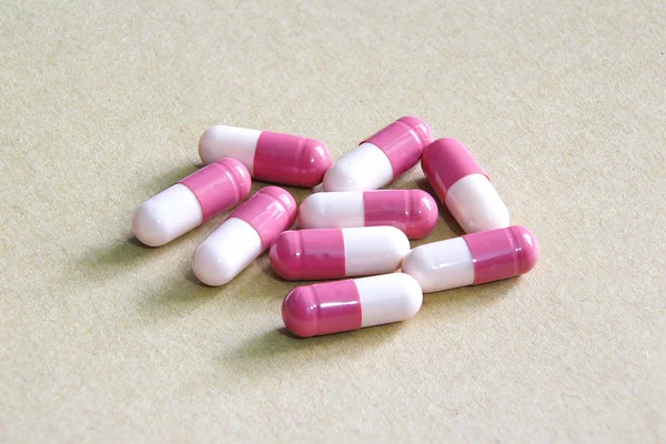 Madicine - Pink capsule — Stock Photo, Image