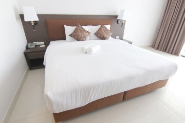 Yatak odası dekorasyon için ev ya da otel