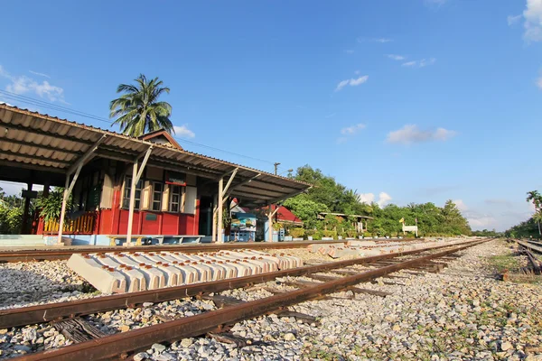 Estação ferroviária local — Fotografia de Stock