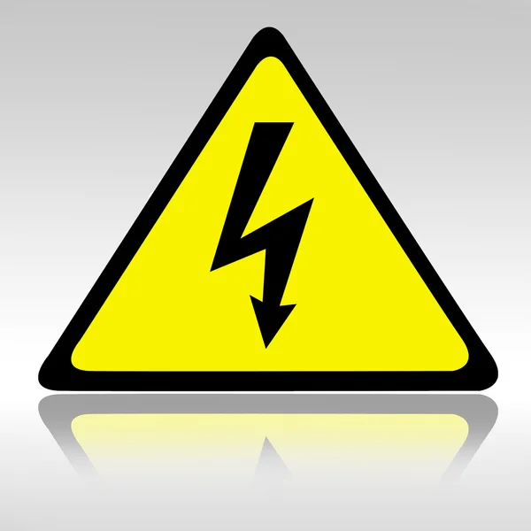 Sign of the danger of electric shock — Stock Photo, Image