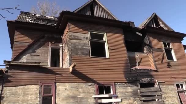 Casas abandonadas Judeus em Brest — Vídeo de Stock