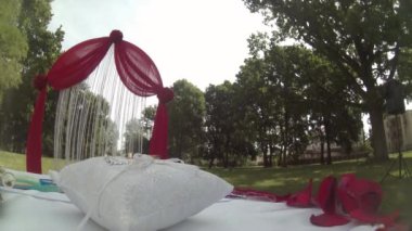 Kalem, gelin ve damat yüzük ile düğün kayıt
