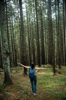Genç güzel kız ile güzel bir vücut