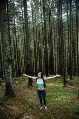 Genç güzel kız ile güzel bir vücut