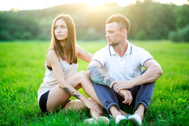 Birbirine aşık çift