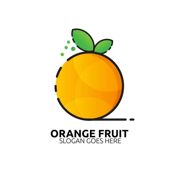 Orange Fruit Λογότυπο Διάνυσμα Εικονίδιο Στοιχείο Και Πρότυπο Για Την — Διανυσματικό Αρχείο