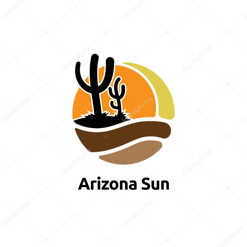 Arizona Sun logo vector concept, icon, element, and template for company