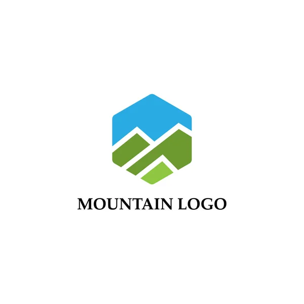 Montanha Logotipo Vetor Ilustração Conceito Ícone Elemento Modelo Para Empresa — Vetor de Stock