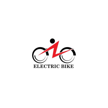 Şirket için elektrik motoru logosu konsepti, simgesi, ögesi ve şablonu