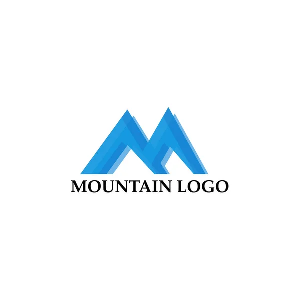 Illustration Vectorielle Logo Montagne Concept Icône Élément Modèle Pour Les — Image vectorielle