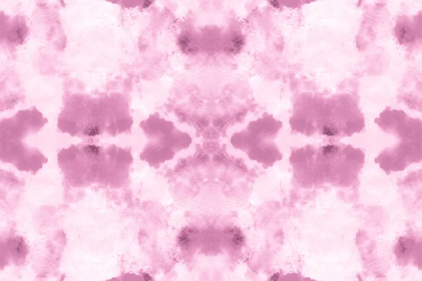 Rosa sömlös Tie Dye Batik textur. Akvarell — Stockfoto