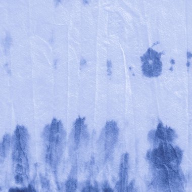 İndigo Tie-Dye Stripe. Bulutlar Etnik Suluboya 