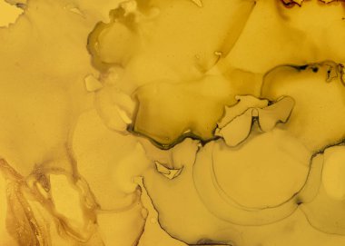 Siyah ve Sarı Soyut Mermer Deseni. Gri 