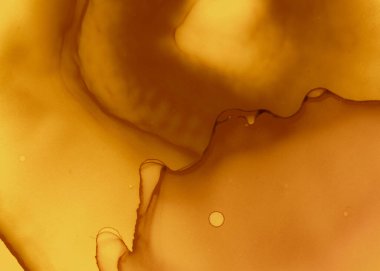 Siyah ve Sarı Soyut Akrilik Yüzey. Gri 