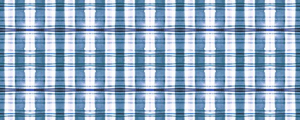 Μπλε Picnic Plaid. Σχεδιασμός λωρίδων υδατογραφίας. — Φωτογραφία Αρχείου