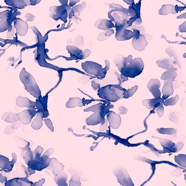 Mavi Açan Dallar. Kusursuz Taç Yaprağı 