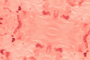 Canlı Mercan Kravat Boyası. Etnik Suluboya 