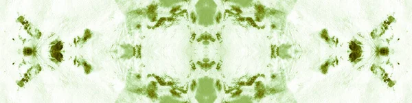 Imprimir Shibori Batik sem costura verde. Abstrato — Fotografia de Stock