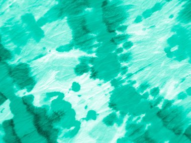 Turkuaz Kirli Kravat Boyası. Zigzag Vintage Yazdırma. 