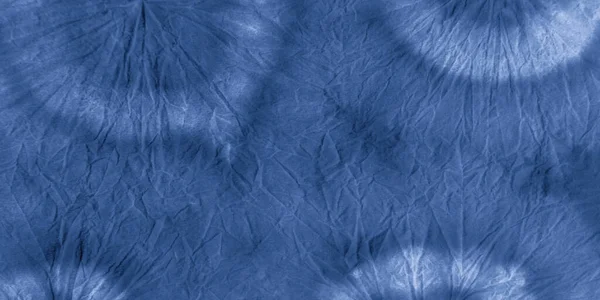 Tie Dye Batik Texture. Azul Denim Aquarela — Fotografia de Stock