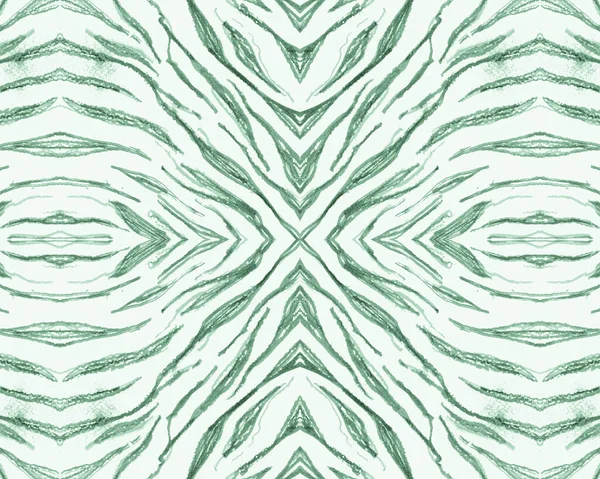 Padrão Zebra sem costura verde. Abstrato africano — Fotografia de Stock