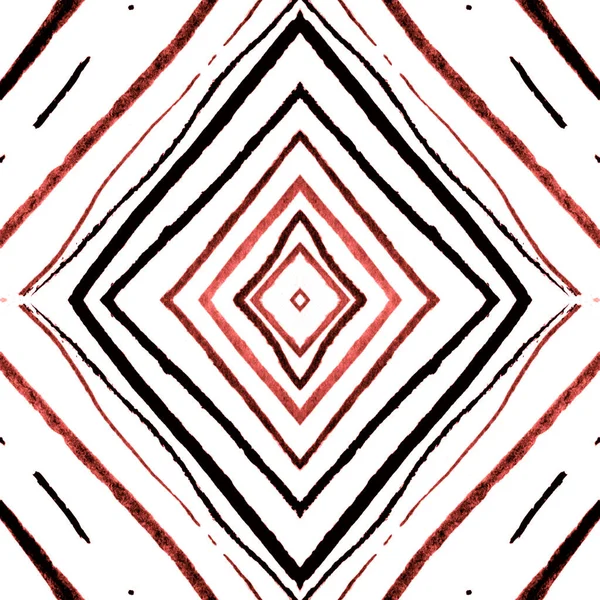 Grunge Rhombus. Geometric Seamless Pattern. Hand — Stock Photo, Image