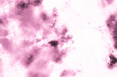Soyut Suluboya Lekeleri. Pembe Yaz Mürekkep Boyası 