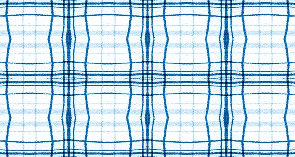 Клетчатая ткань. Синяя зимняя проверка текстуры. — стоковое фото