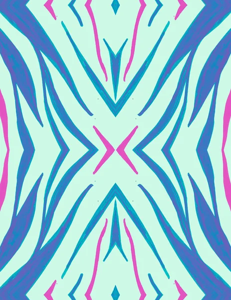 Υδατογραφία Zebra Wallpaper. Μπλε μοτίβο Cheetah. — Φωτογραφία Αρχείου