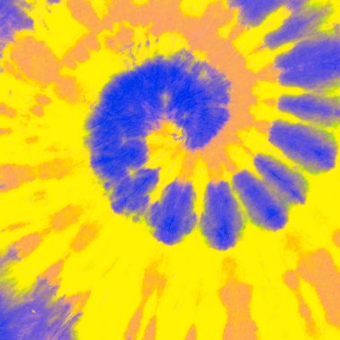 Mavi kravatlı boya sarmalı. Renkli Tekstil. 