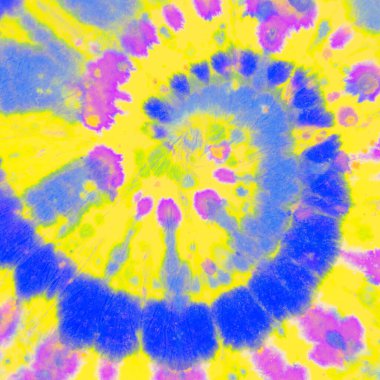 Pembe kravat, ölüm spirali. Sarı Modern Desen. 