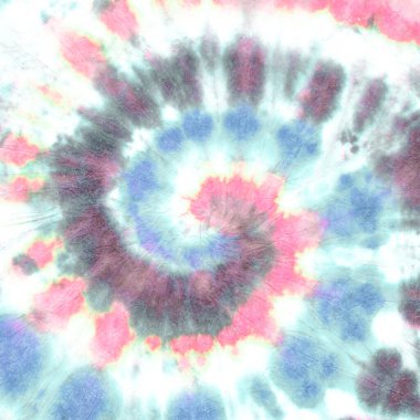 Pembe kravat boyası. Sarı hippi sarmalı. Renkli 