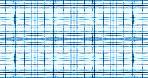 Vzor z kostkované látky. Bílý a modrý piknik — Stock fotografie