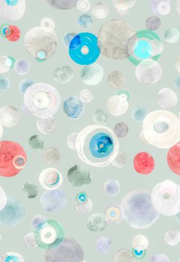 Renkli Daireler Arkaplanı. Şirin Süs. 