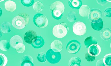 Soyut Kusursuz Çemberler. Beyaz Geometrik 