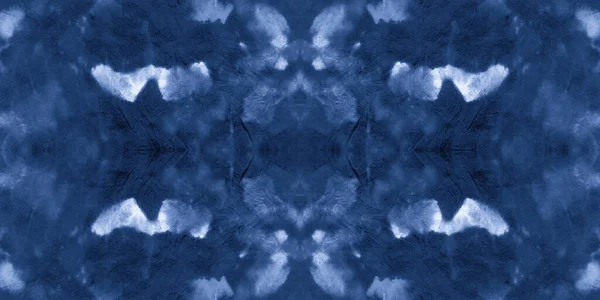 Sömlös Denim Tie Dye Dirty Texture. Tyg — Stockfoto