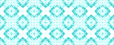 Ikat Yazdırma ile Suluboya Deseni. 