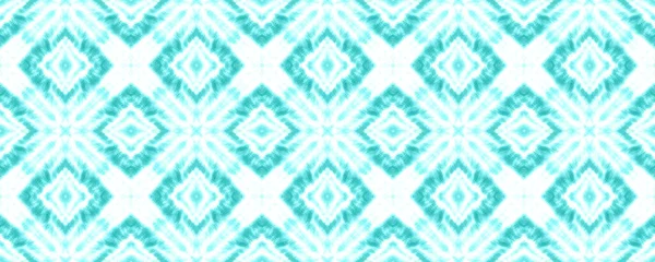 Watercolor Pattern with Ikat Print. — Stock Photo, Image