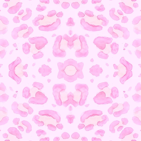 Pink Leopard Pattern. Female Jaguar Skin Repeat.