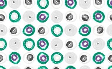 Pastel Daireler Arkaplanı. Geometrik Çocuklar 